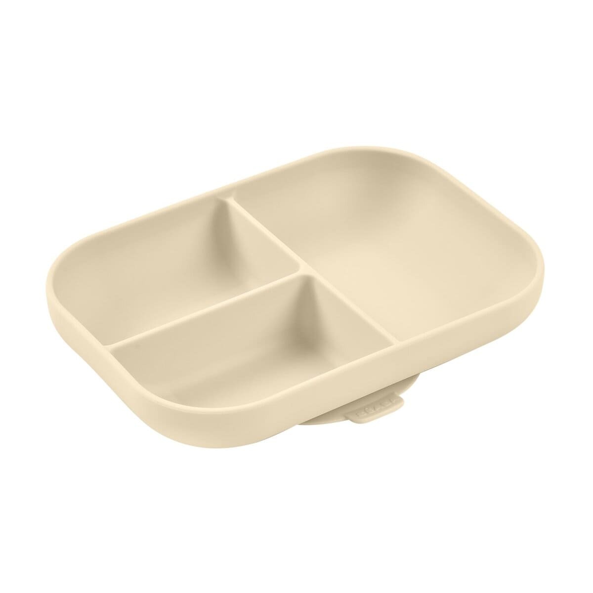Тарелка силиконовая трехсекционная с присоской Beaba DIVIDED SILICONE PLATE 1 тарелочка