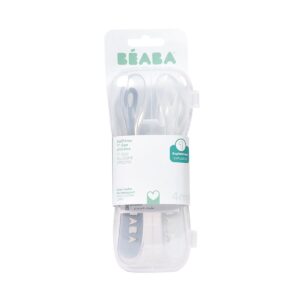 Набор из двух силиконовых ложек Beaba 4М+ с боксом для хранения SET 2 1AGE SILIC SPOON+BOX PEB 5 Набор из двух силиконовых ложек Beaba 4М+ с боксом для хранения SET 2 1AGE SILIC SPOON+BOX PEB
