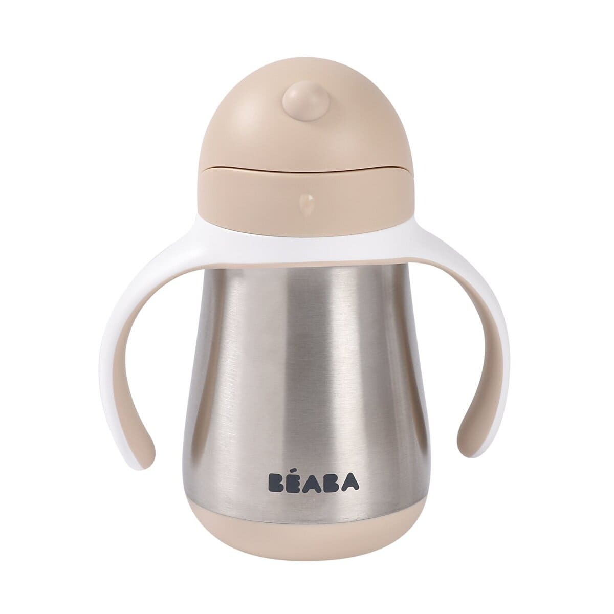 Поильник термос Beaba 250 мл.ST STEEL STRAW CUP