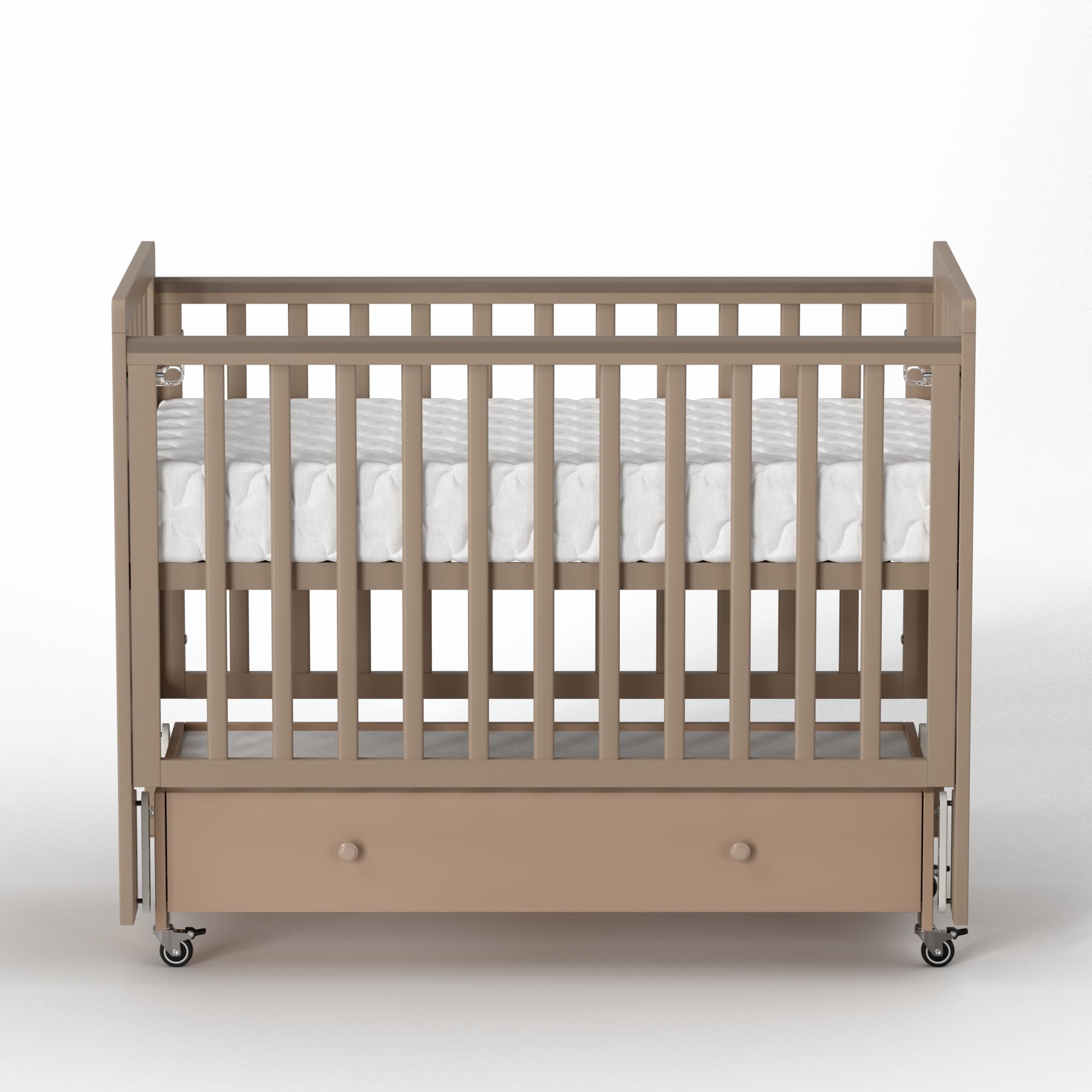 Кроватка Antemi Classic Sleep с маятником и ящиком 120*60 1 Кроватка Antemi Classic Sleep с маятником и ящиком 120*60