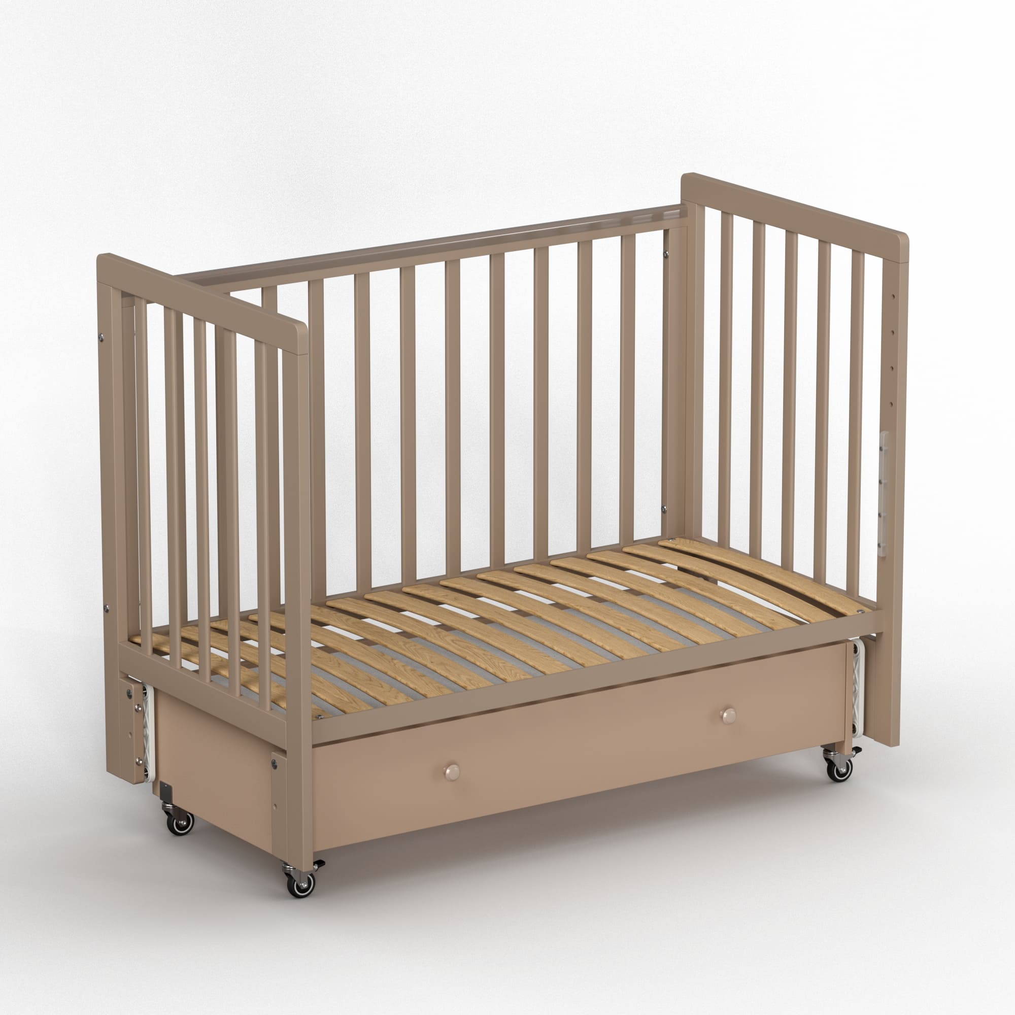 Кроватка Antemi Classic Sleep с маятником и ящиком 120*60 7 Кроватка Antemi Classic Sleep с маятником и ящиком 120*60