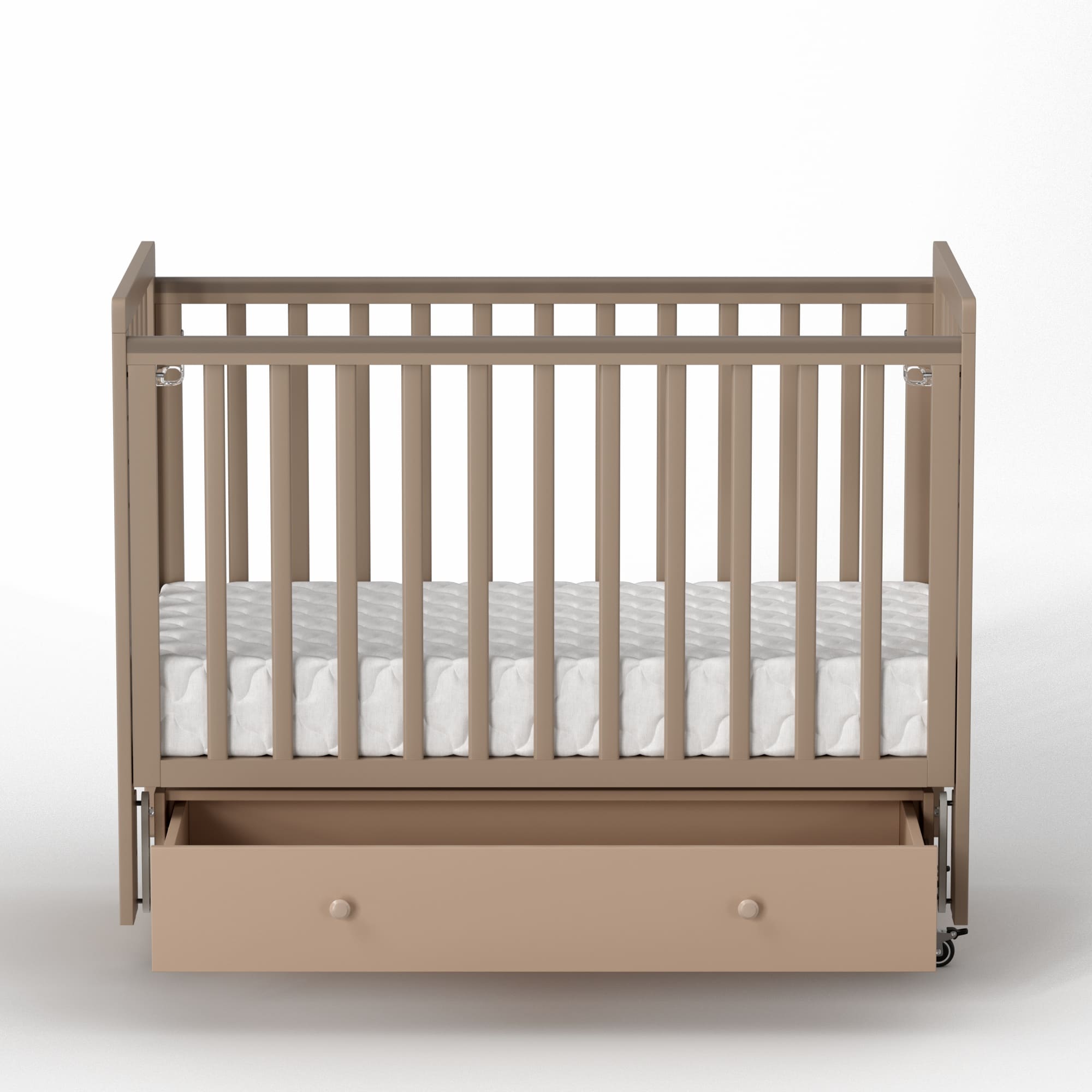 Кроватка Antemi Classic Sleep с маятником и ящиком 120*60 8 Кроватка Antemi Classic Sleep с маятником и ящиком 120*60
