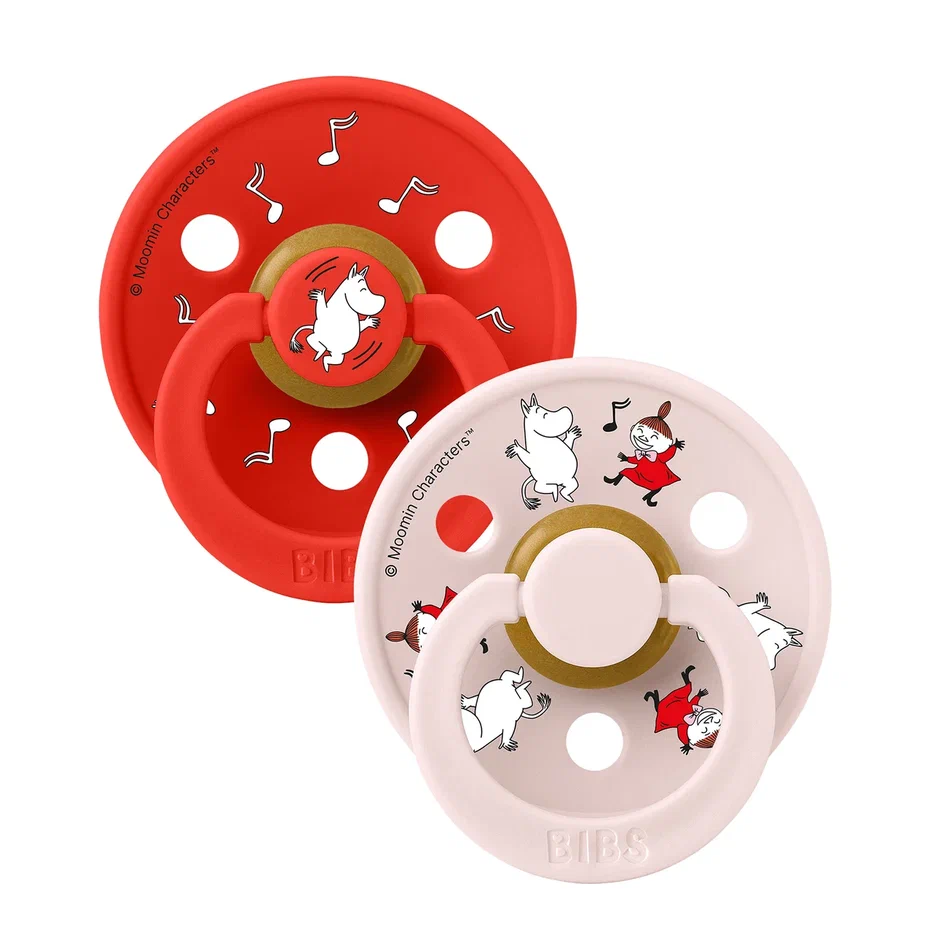 Пустышка латексная BIBS Colour – Moomin, 2 шт. 0+ мес