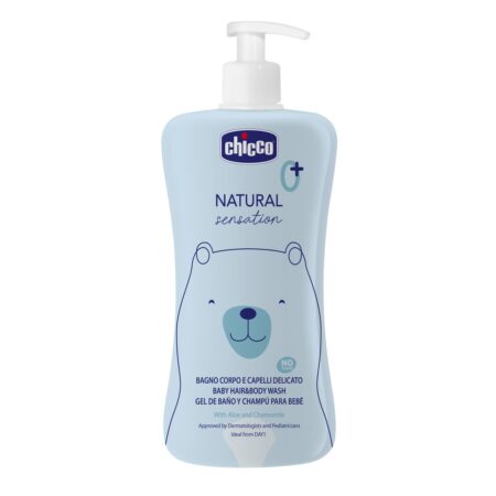 Средство для мытья волос и тела без слез Chicco Natural Sensation 500 мл