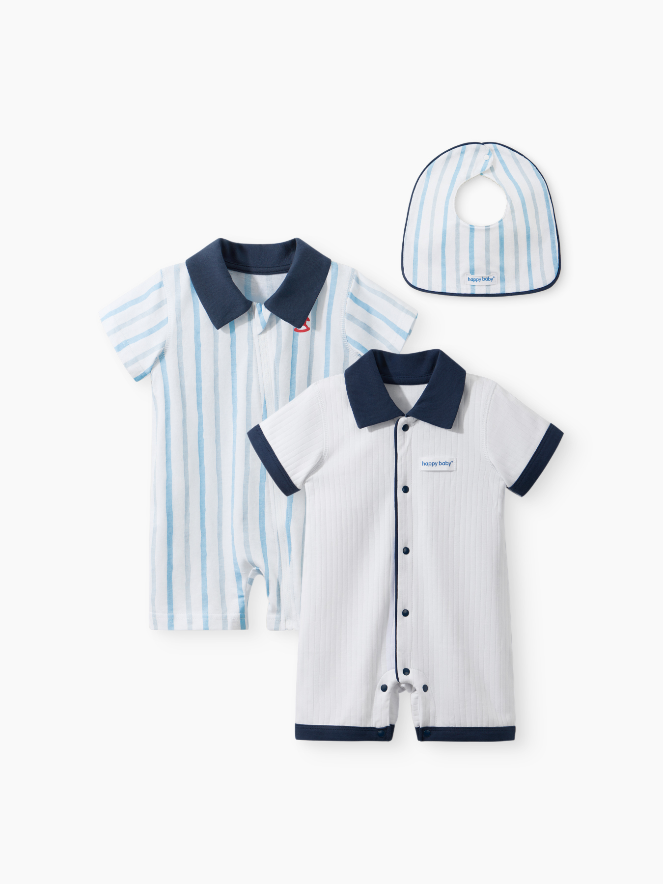 Комплект Happy Baby боди 2 шт,нагрудный фартук 1 Комплект Happy Baby боди 2 шт,нагрудный фартук