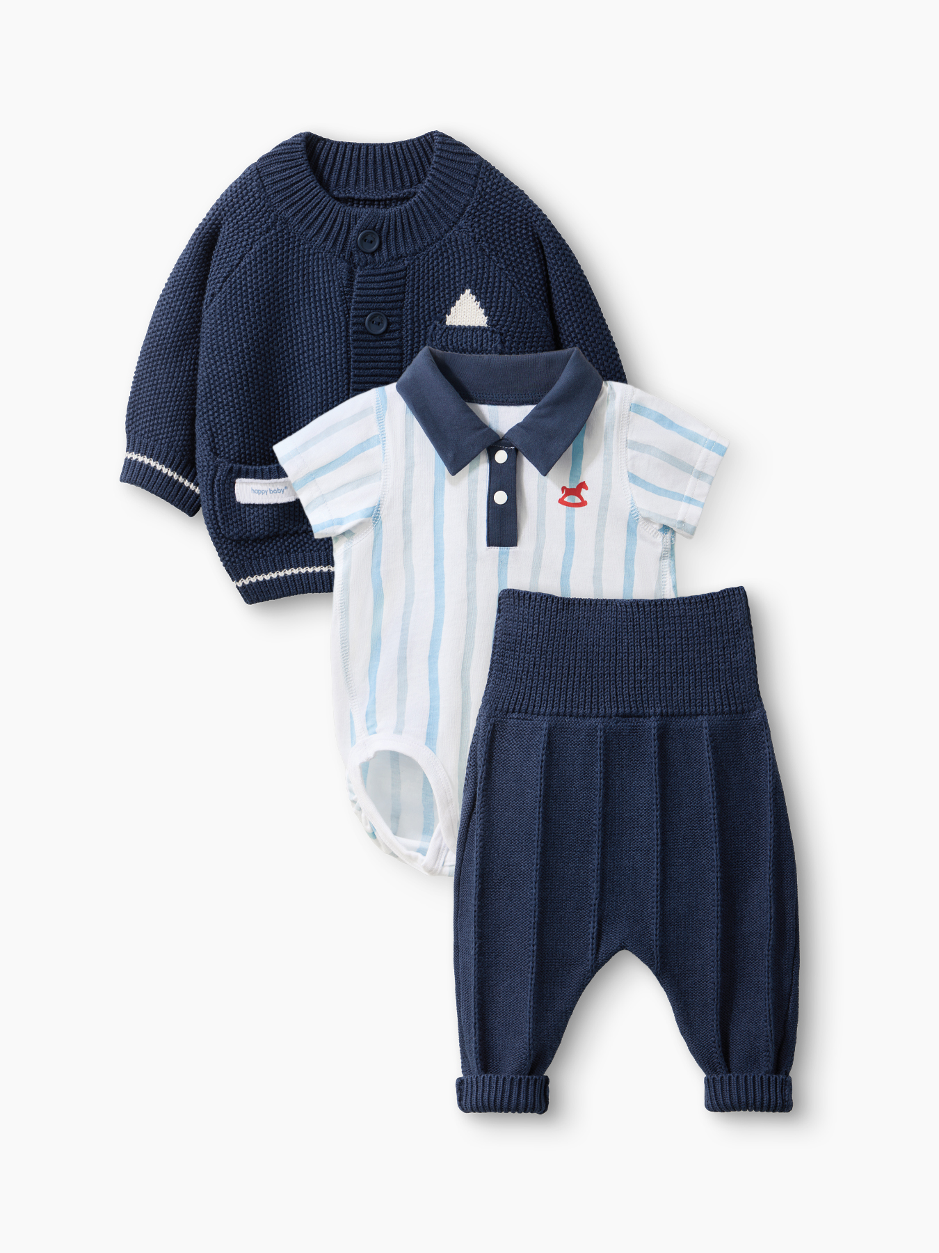 Набор Happy Baby боди, джемпер и брюки