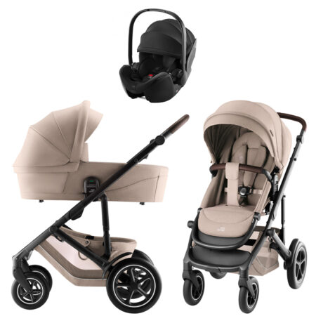 Комплект 3в1 Britax Roemer коляска SMILE 5Z STYLE + автокресло BABY-SAFE CORE Space Black