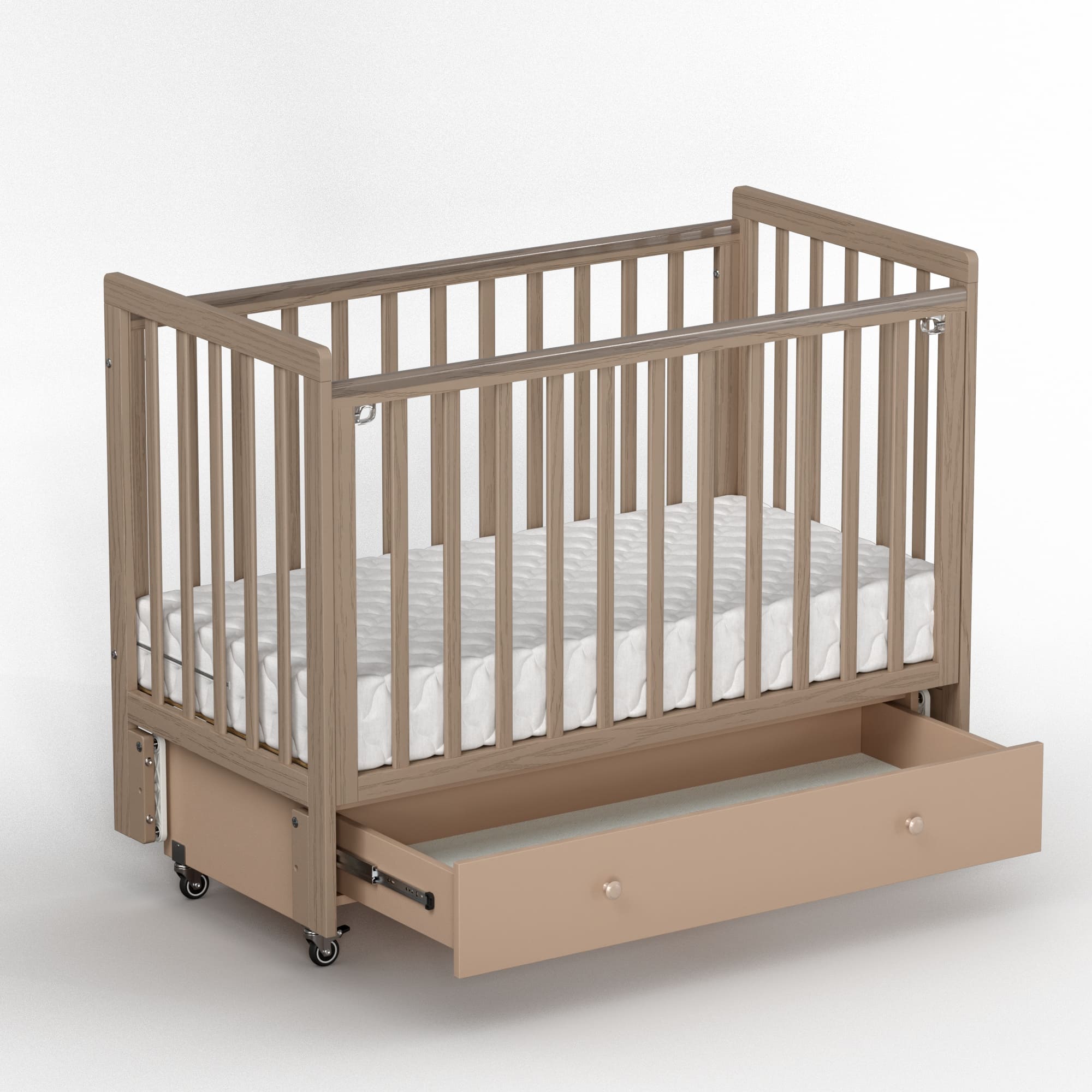 Кроватка Antemi Classic Sleep Premium с маятником и ящиком 120*60 5 Кроватка Antemi Classic Sleep Premium с маятником и ящиком 12060
