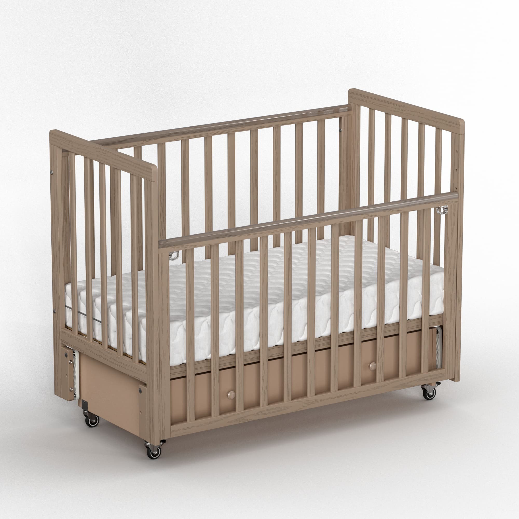 Кроватка Antemi Classic Sleep Premium с маятником и ящиком 120*60 7 Кроватка Antemi Classic Sleep Premium с маятником и ящиком 12060